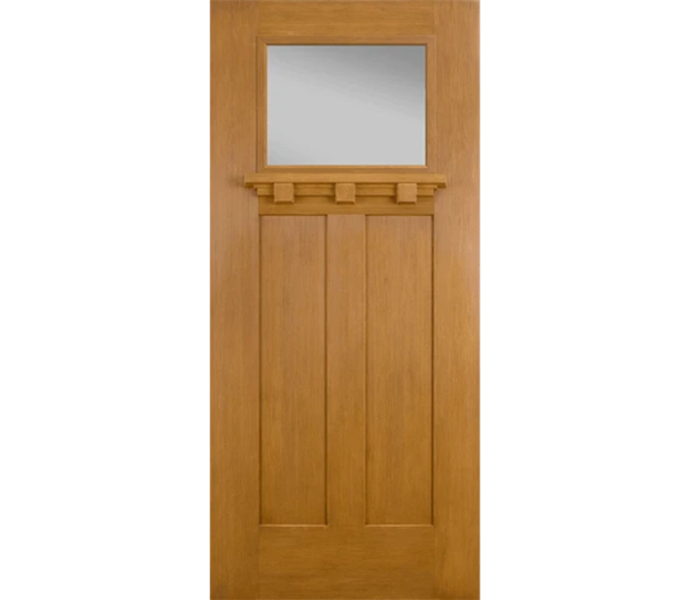 Naperville Craftsman Light Fiberglass Entry Door