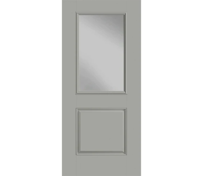 Naperville One Half Light 1 Panel Fiberglass Entry Door