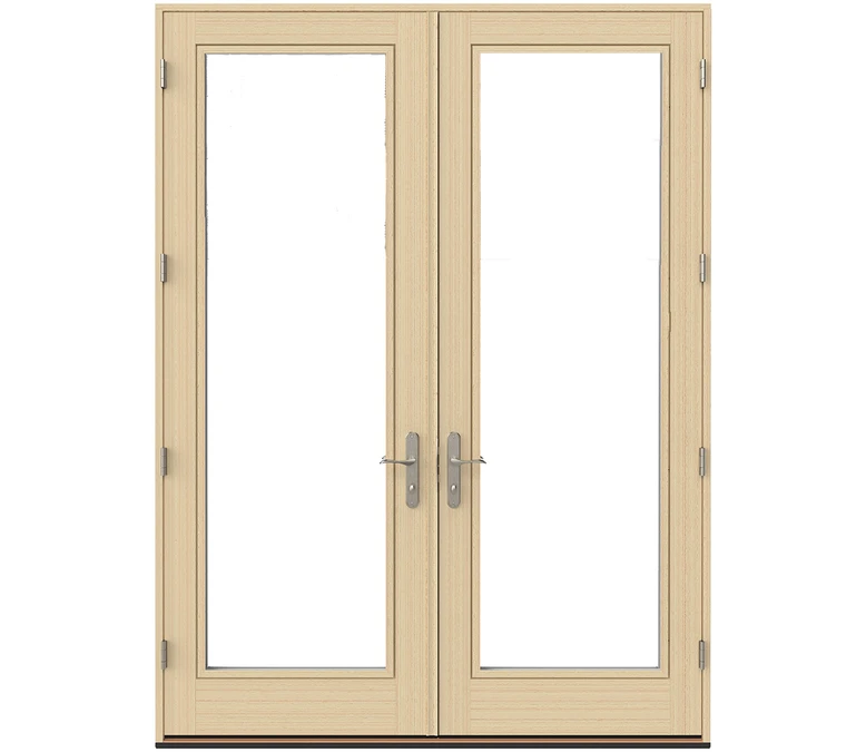 Naperville Pella Lifestyle Series Wood Double Hinged Patio Doors