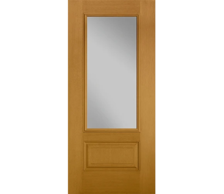 Naperville Three Quaters light Fiberglass Entry Door