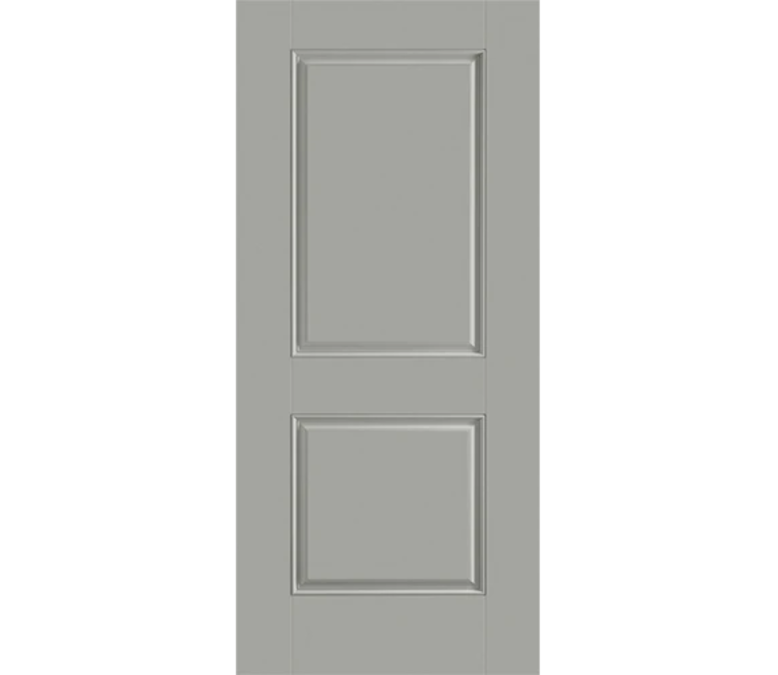 Naperville Two Panel Square Fiberglass Entry Door